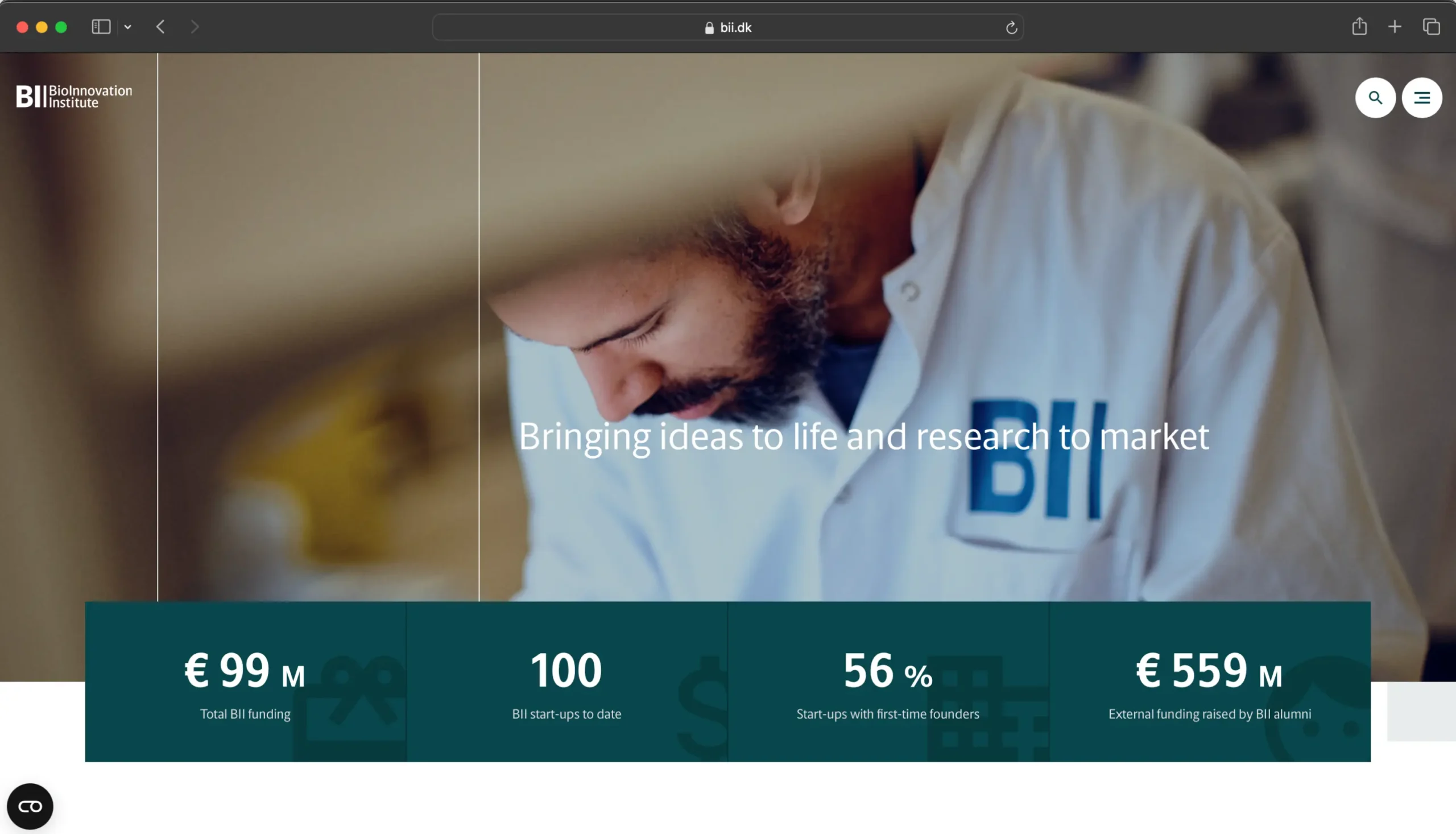 BioInnovation Institute feature preview